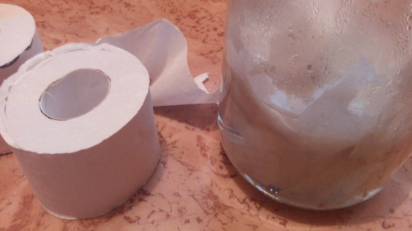 Папье-маше из туалетной бумаги и клея ПВА