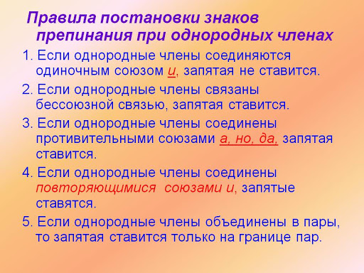 Знаки препинания в русском языке: правила